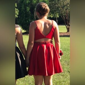 Alyce red short dress